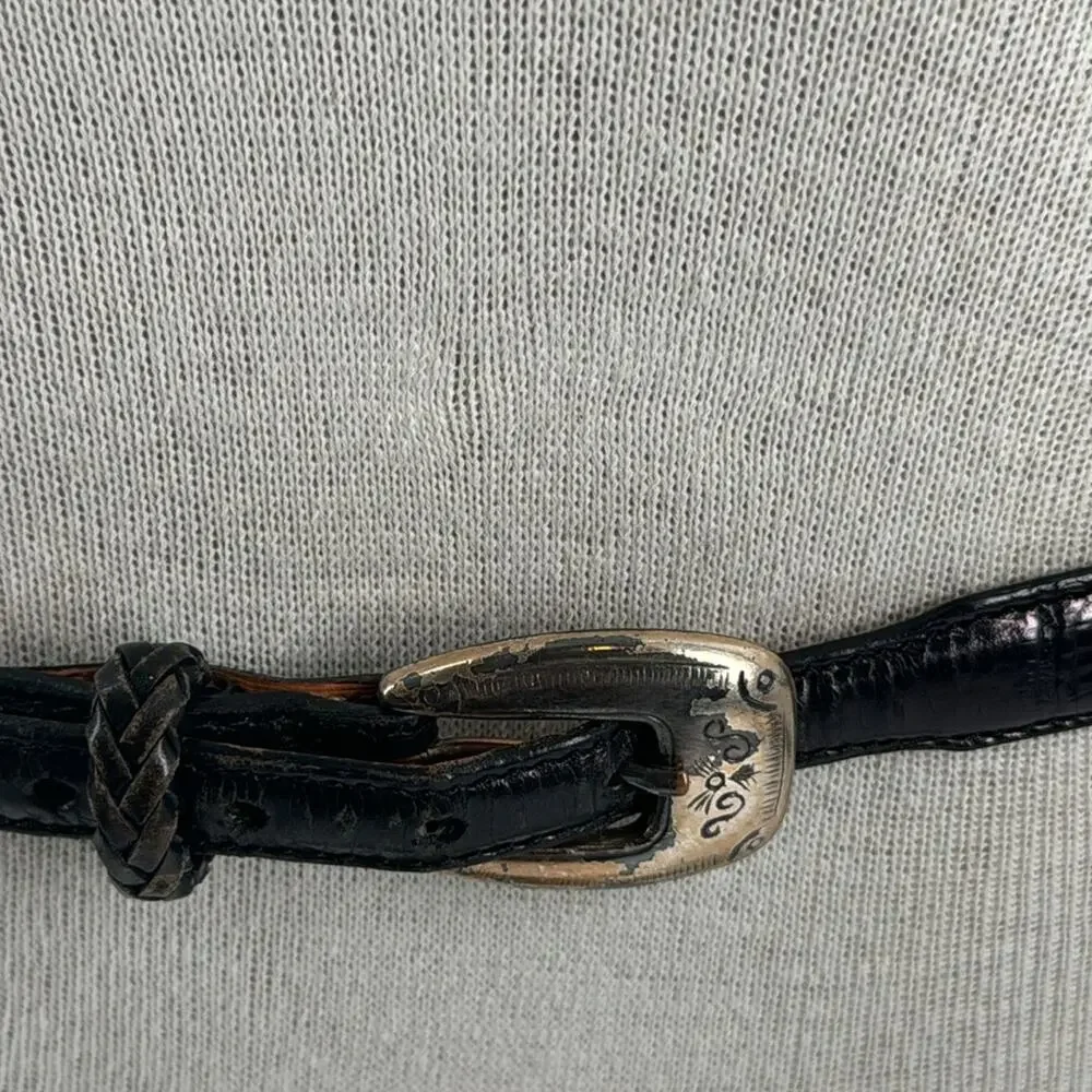Vintage western Brighton leather belt